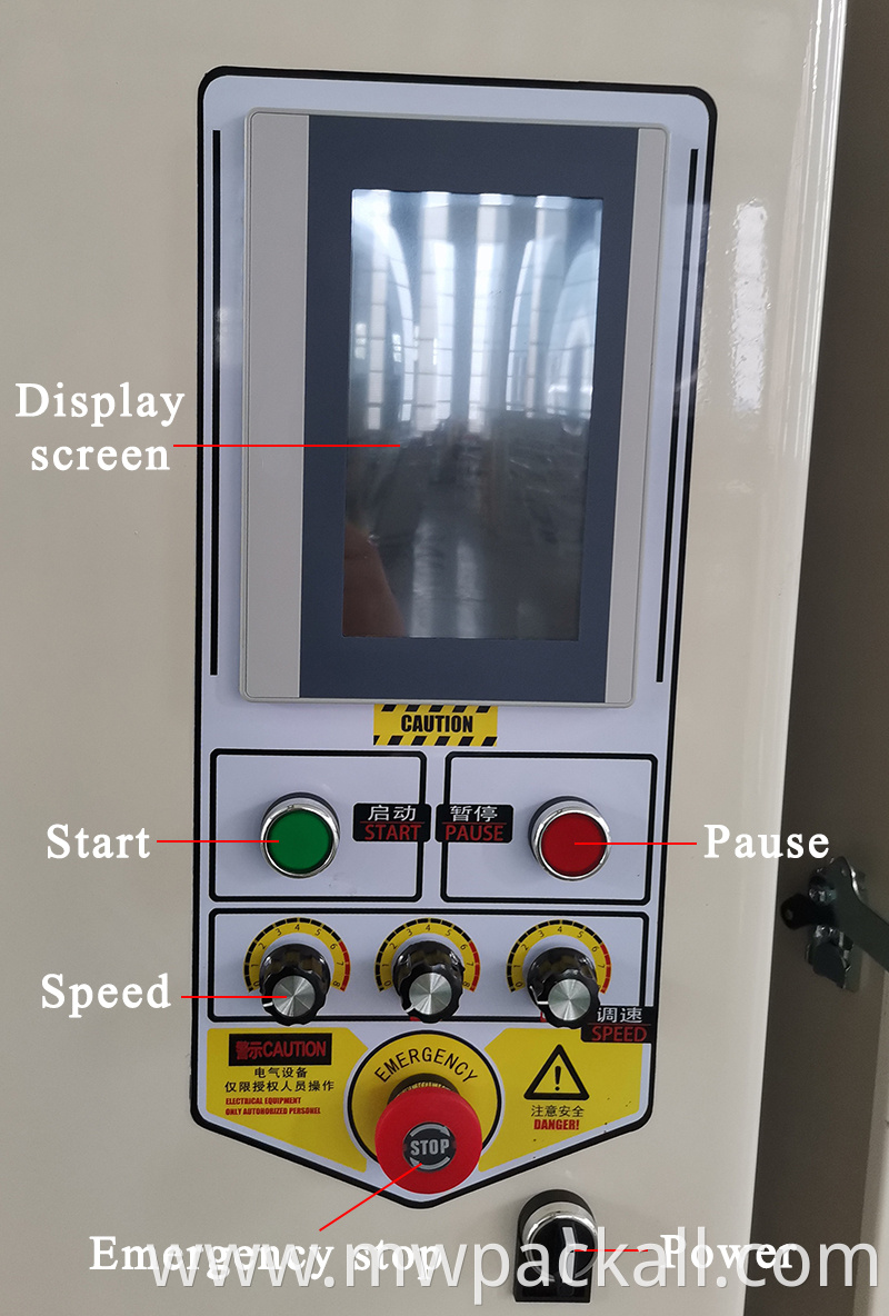 Full Automatic Pallet Wrapping Machine with Conveyor /Auto Stretch Wrapper with Conveyor